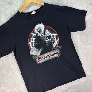 Trans-Siberian Orchestra Men's Beethoven Tour Tee Black Rock Band Graphic Sz‎ M
